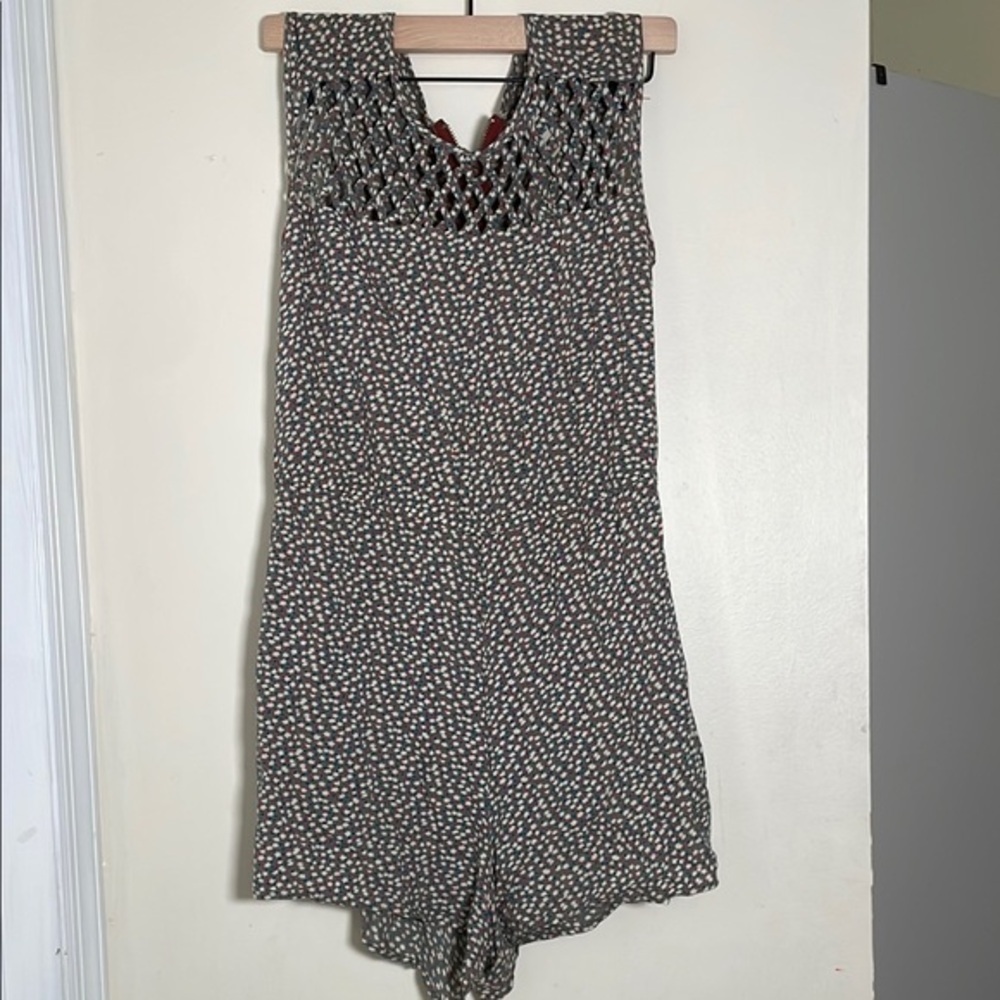 American Rag Black and White Patterned Jumpsuit